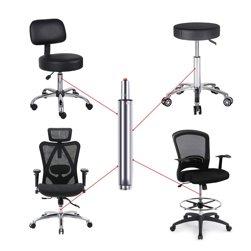 Antlu 6.5" Long Stroke Adjustable Gas Lift Cylinder for Office Chair Stool Replacement, Tall Hydraulic Pneumatic Cylinder Shock Piston Universal Size Heavy Duty - Image 3